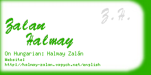 zalan halmay business card