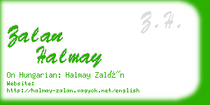 zalan halmay business card